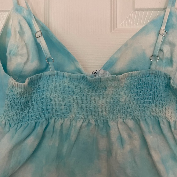 Blue and white babydoll tank - Picture 3 of 5